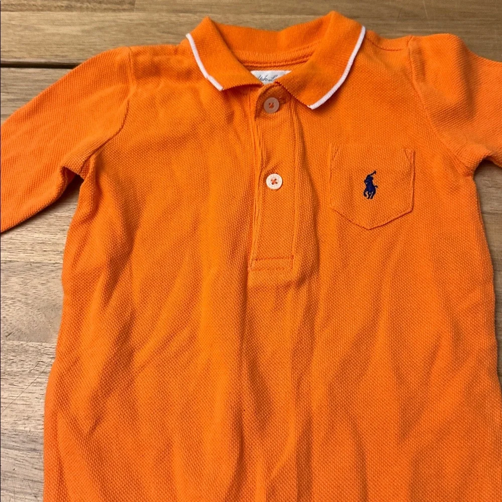RALPH LAUREN mesh polo coverall